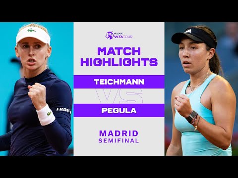 Jil Teichmann vs. Jessica Pegula | 2022 Madrid Semifinals | WTA Match Highlights