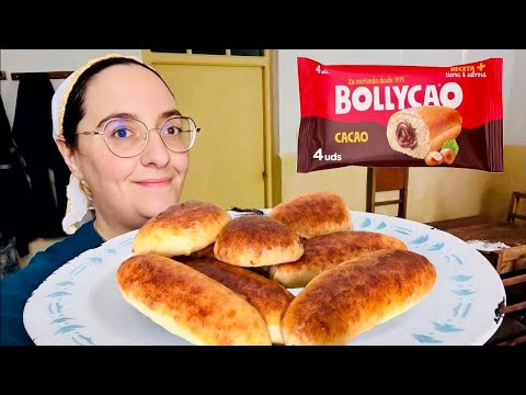 TIENES HARINA EN CASA? BOLLOS ESPONJOSOS RELLENOS DE CHOCOLATE/BOLLYCAO DE LOS 80