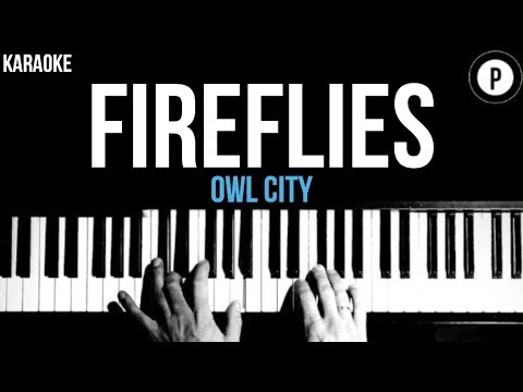 Owl City – Fireflies Karaoke Slower Acoustic Piano Instrumental Cover Lyrics