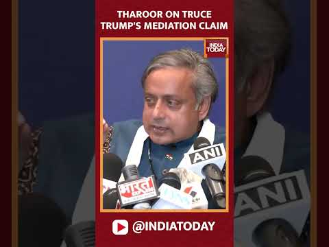 Shashi Tharoor on Trump's India-Pakistan Ceasefire Claim | #shorts #shashitharoor #trump