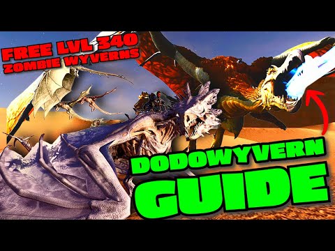 DODOWYVERN Loot!!! FREE LVL 340 ZOMBIE WYVERNS!!! Ark Survival Ascended Fear Evolved!!