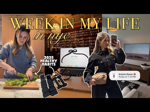 week in my life ☕👩🏼‍🍳 new year motivation, healthy habits, cooking at home