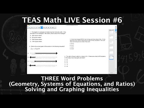 TEAS Math Live Session #6 - Word Problems, Geometry,...