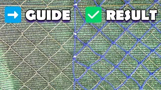 WOW, this works! — Chain-Link Fence as a Template! DIY Paracord Net
