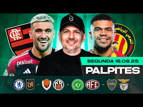 PALPITES DE FUTEBOL PARA HOJE 16 06 2025 (SEGUNDA-FEIRA) + BILHETE PRONTO | Boleiros Tips