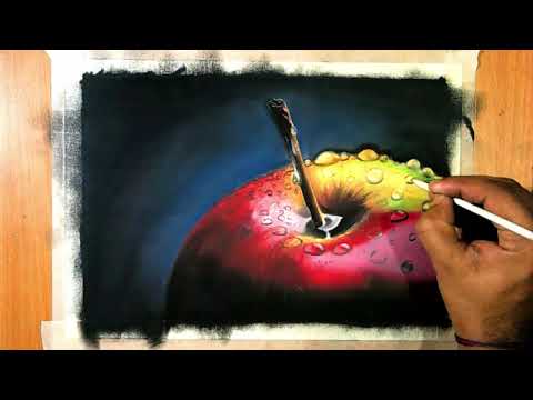 Oil pastel technique #3 Learn basic to advance oil pastel technique by Vikash Kumar