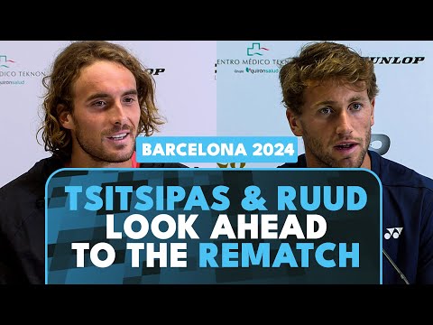 Tsitsipas & Ruud Look Ahead To Their Rematch In Barcelona...