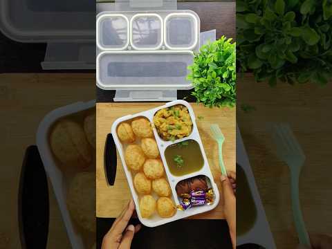 Panipuri lunch box🍱😋@IndianFoodiesMullaShaheen #shorts #youtubeshorts #panipuri #lunch #kids