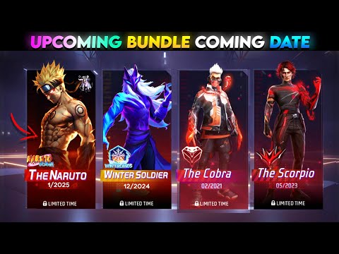 NEW EVO BUNDLE DATE FF OB47 | NARUTO BUNDLE, COBRA BUNDLE RETURN | FREEFIRE NEW EVENT | FF NEW EVENT