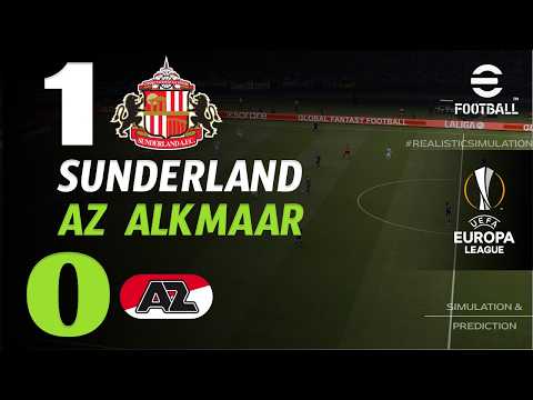 🔴 Sunderland vs AZ Alkmaar <strong>Live</strong> <strong>Today</strong> | Europa League 2026/27 | <strong>Live</strong> Match - eFootball Gameplay