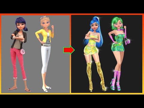 Miraculous Ladybug & Chloe GLOW UP Inside Out Inside Out 2024 Joy & Diggust - Transformation