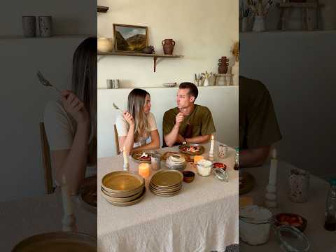 I replaced my store bought plates for handmade ones…🍽️ #pottery #ceramics