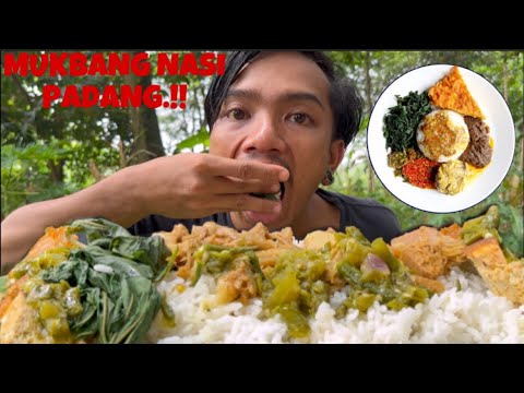 MUKBANG NASI PADANG+TELUR.!!EEH MALAH ADA ANGIN KENCANG..??