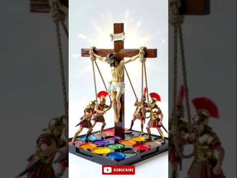 Crochet Diorama of the Cross #shortsfeed #ai