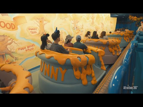 BEST Winnie the Pooh Dark Ride Version of Any Disney Parks | Pooh's Hunny Hunt Trackless Ride