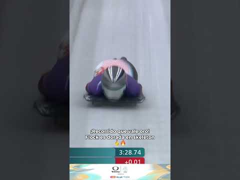 ¡EXTRAORDINARIA! Janine Flock gana primera medalla en skeleton para Austria 🇦🇹🔥 #shorts