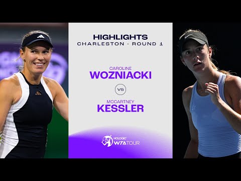 Caroline Wozniacki vs. McCartney Kessler | 2024 Charleston Round 1 | WTA Match Highlights