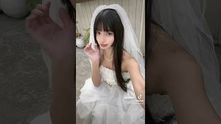 ウエディングドレスにあいますか？　#コスプレ　#ドレス #撮影会モデル