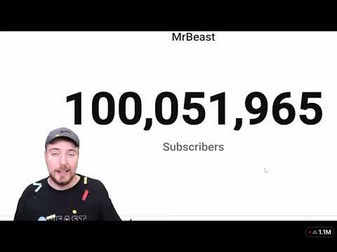 Mrbeast’s Live Reaction to Hitting 100m