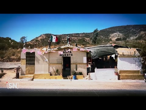 Así es la capilla de la Santa en el bulevar 2000 de Tijuana