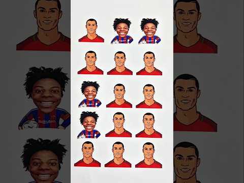 ronaldo and I show speed line matching puzzle #shorts #Ronaldo