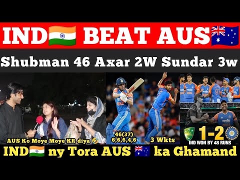 YahOoO IND🇮🇳 Beat AUS🇦🇺 By 48 Runs in 4rth T20😍 | AUS 119/ 10 All Out 🤣 | Pak Reactions