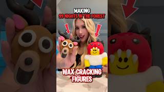 MAKING 99 NIGHTS IN THE FOREST “WAX CRACKING” SQUISHIES! 🌳🦌🕯️