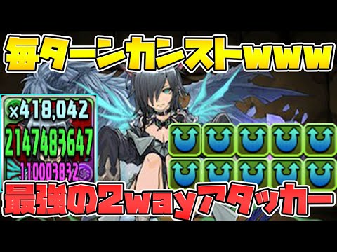 【2way10個持ち】ロシェの火力が狂ってます！撫子組み合わせて毎ターンカンストｗｗ【パズドラ】