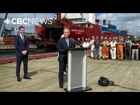 YouTube video thumbnail: Carney Announces $80M Tariff Relief Fund for Atlantic Canada Businesses