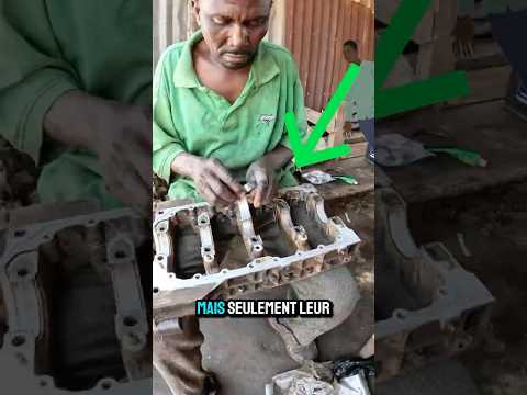 Des mécaniciens africains EXPERTS réparent un moteur sans outils sophistiqués