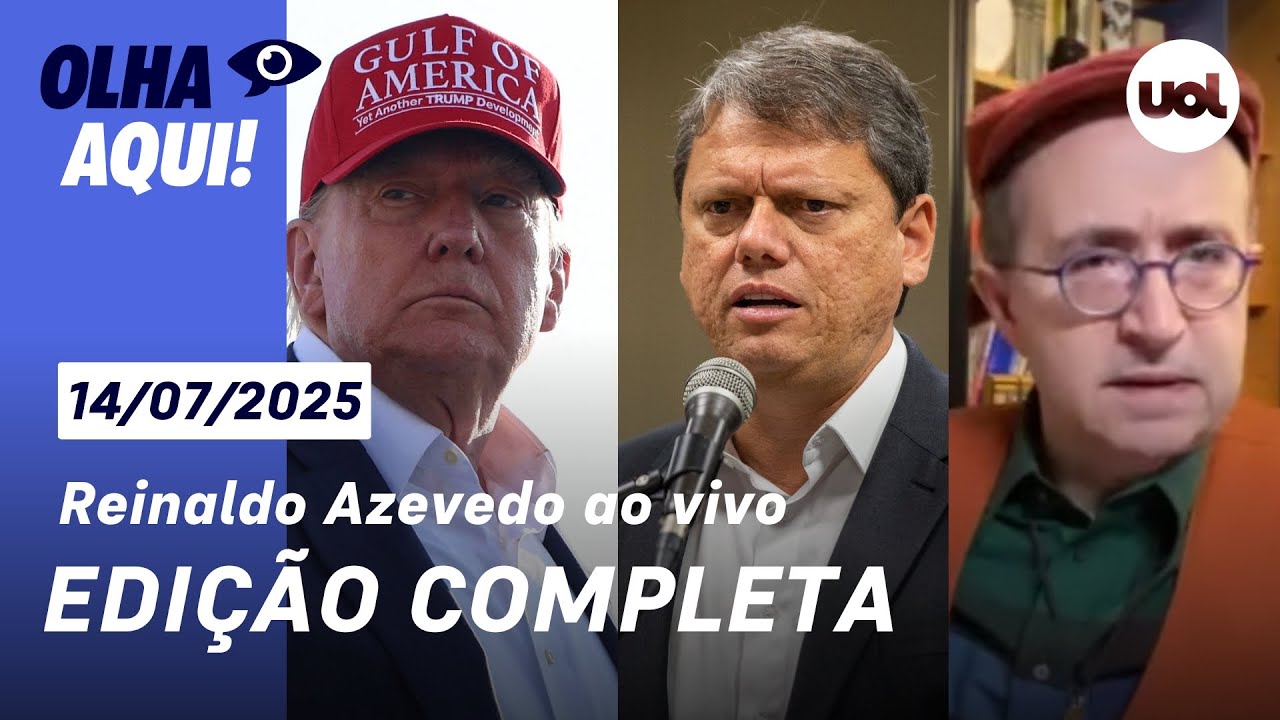 Reinaldo Azevedo ao vivo: Tarifaço de Trump e efeito para Tarcísio; mandato de Eduardo Bolsonaro e+