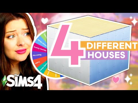 Can I Decorate This Box in 4 DIFFERENT WAYS in The Sims 4 Build Challenge??