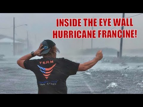 INTENSE HURRICANE FRANCINE from ground zero in Cocodrie, Louisiana