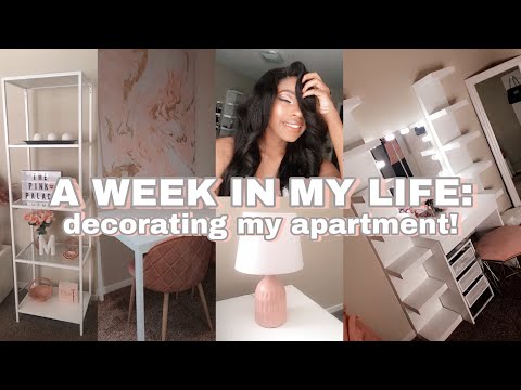 a week in my life VLOG | decorating my apartment, girls weekend, diy mirror wall, etc.