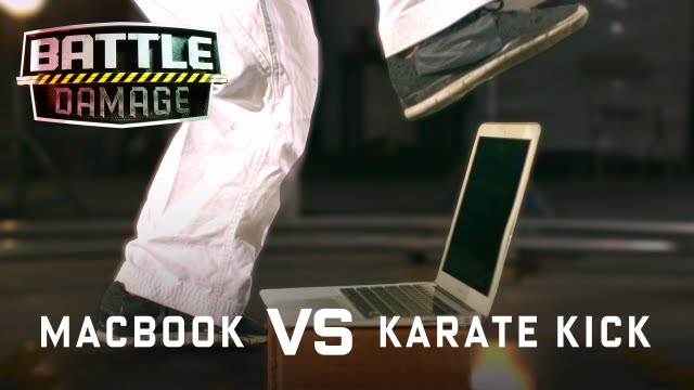 MacBook Air vs. Karate Kick of Death! 's Battle Damage