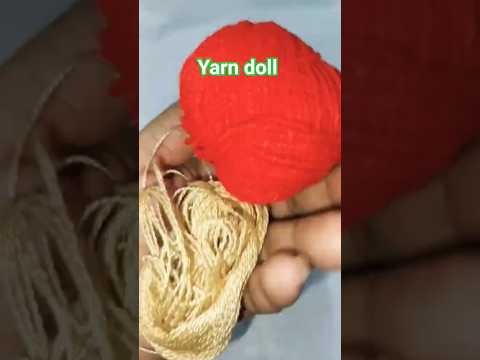beautiful handmade Yarn Doll for Beginners 💕 #shorts #handmade #diy #doll #craft #art #shortsfeed