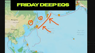 Super Deep Earthquakes around the Japan Region. Swarm near Hebgen Lake. Friday update