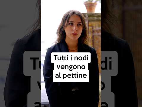 Tutti i nodi vengono al pettine, ricordatelo!