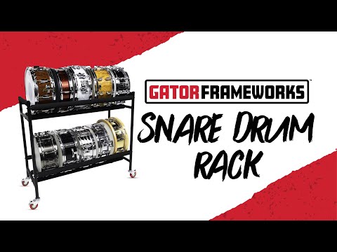 Wheeled Snare Drum Rack for 10 Drums | Gator Frameworks 🥁