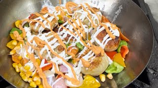 सरदार जी 😱के viral chessy pan fried🥵momos🥟 .  #foodtown #trending #momos #viral  #video #youtube
