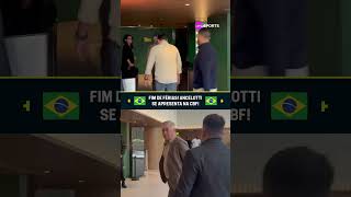 ANCELOTTI DE VOLTA! O técnico ficou de férias e agora se prepara para os próximos jogos #shorts