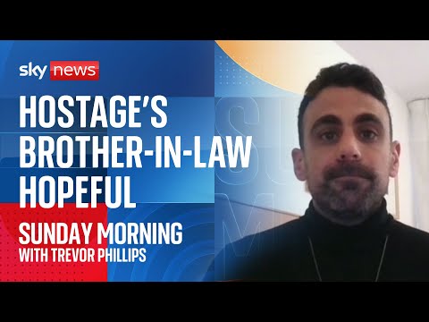 Brother-in-law of Israeli hostage speaks to Sky News as Gaza ceasefire begins