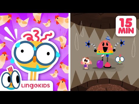 BABY BOT knows DINOSAURS 🦖 + More Cartoons for Kids | Lingokids