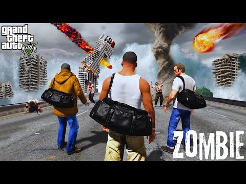 I Survived ZOMBIE APOCALYPSE In GTA 5...