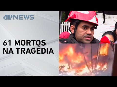 Bombeiros dão detalhes sobre resgate das vítimas do acidente de avião em Vinhedo