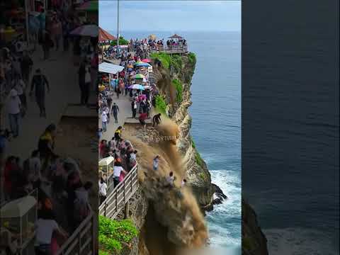 Tebing amblas saat ramai Pengunjung #shorts