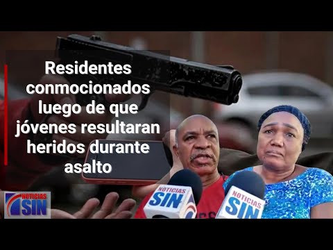 Residentes conmocionados luego de que jóvenes resultaran heridos durante asalto