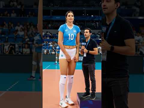 이 인터뷰, 그냥 인터뷰가 아니었다… 모두가 숨 멈춘 순간 😶 #배구 #tallwomen #sports #volleyball #usavolleyball #shorts