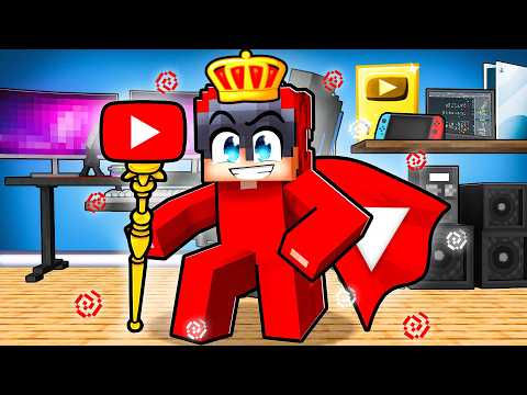 Becoming a YouTuber KING in Minecraft!