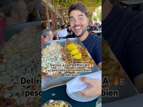 Pescados ENORMES bien sabrosos 🐠 en Parrilla Escauriza📍: boga, surubí… Rosario, Argentina